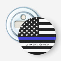 Thin Blue Line & American Flagga Police / USA offi