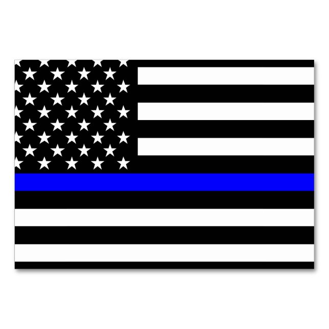 Thin Blue Line American Stil Bordsnummer (Framsidan)