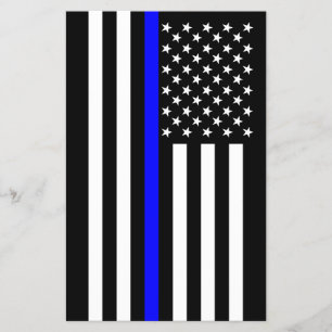Thin Blue Line American Stil Flygblad