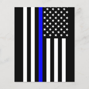 Thin Blue Line American Stil Flygblad