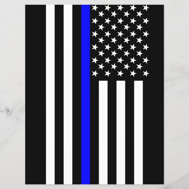 Thin Blue Line American Stil Reklamblad (Framsidan)