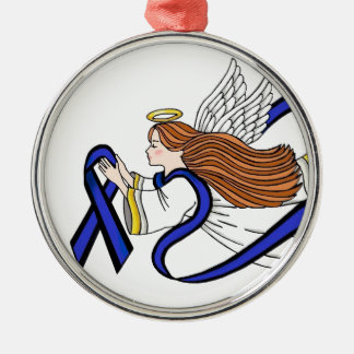 Thin Blue Line Angel Julgransprydnad Metall
