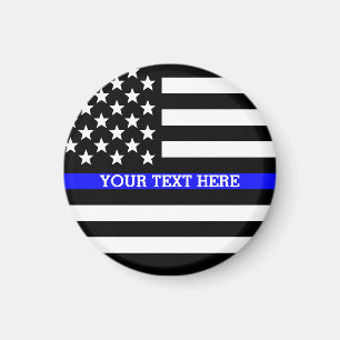 Thin Blue Line - Anpassningsbar för amerikansk Fl Magnet