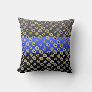 Thin Blue Line Badges Dekorativ kudde