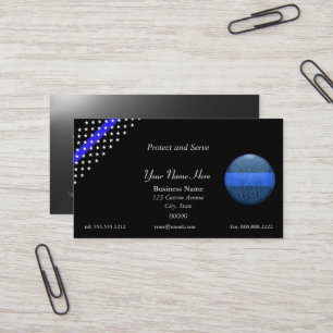 Thin Blue Line BeSnyt St. Michael Police Visitkort