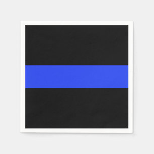 Thin Blue Line Cocktail-Pappersservett Pappersservett