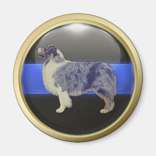 Thin Blue Line Jag är fårhund Magnet