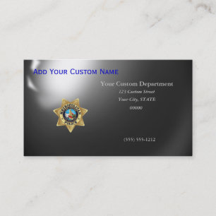 Thin Blue Line Las Vegas PD Badge Visitkort