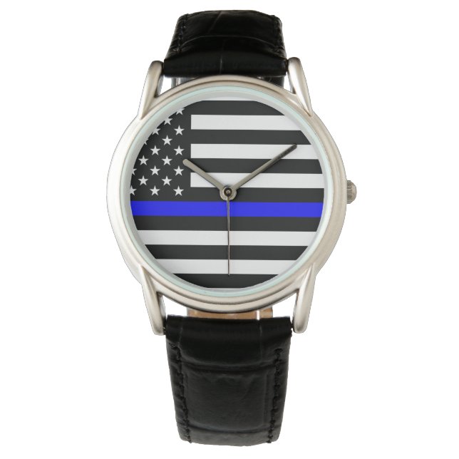 Thin Blue Line Manar Wrist Watch -Support Armbandsur (Framsida)