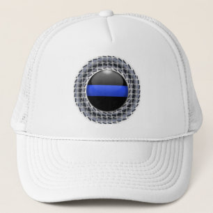 Thin Blue Line Medallion Truckerkeps
