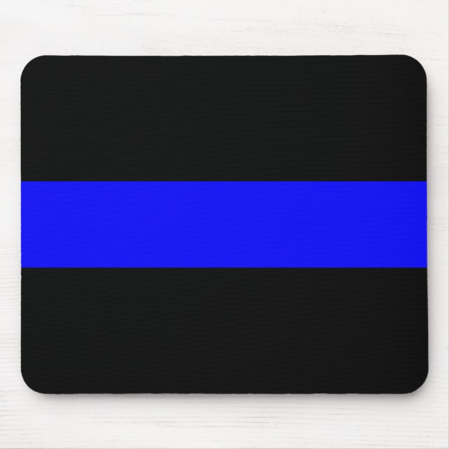 Thin Blue Line Mousepad Musmatta (Framsidan)