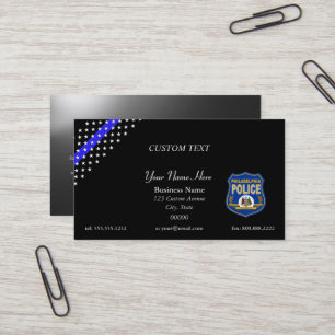 Thin Blue Line Philadelphia-Affärskortet Visitkort