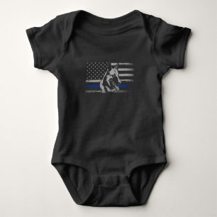 Thin Blue Line Police Belgium Malinois Hund T Shirt