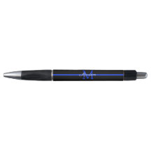Thin Blue Line Police Pension Party Monogram