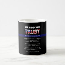 Thin Blue Line Police PRAYER US Tillsatta lagar