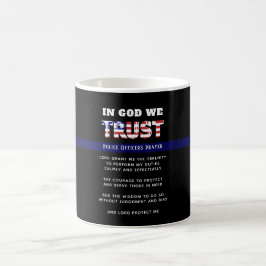 Thin Blue Line Police PRAYER US Tillsatta lagar Kaffemugg