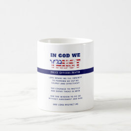 Thin Blue Line Police PRAYER US Tillsatta lagar Kaffemugg