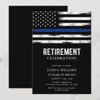 Thin Blue Line Polischef Cop Pension