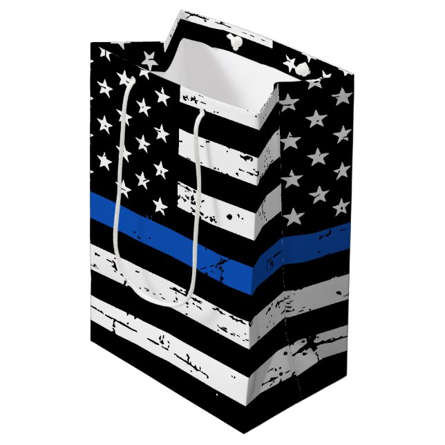 Thin Blue Line Polisen Pension Tillsatta lagar (Framsidan Vinklad)