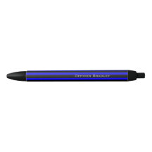 Thin Blue Line Stripe Polischef Namn