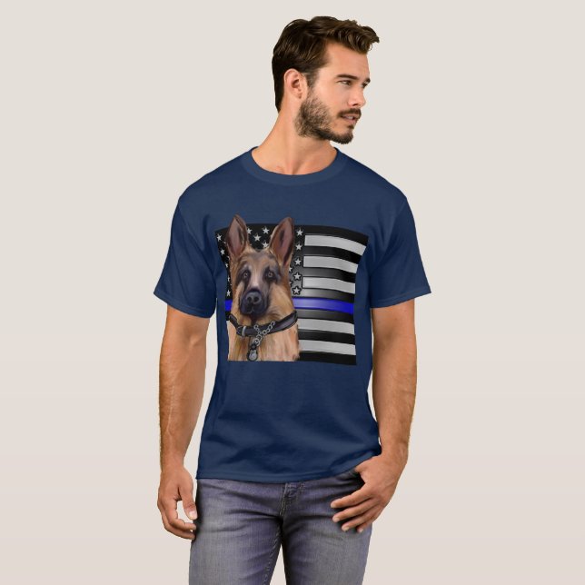 THIN BLUE LINE T SHIRT (Hel framsida)