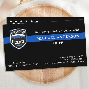 Thin Blue Line Tillsatta lagar Anpassningsbar Logo Visitkort
