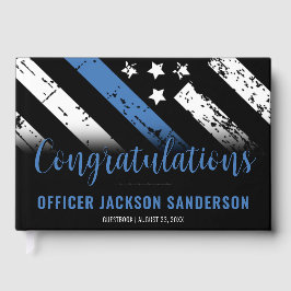 Thin Blue Line Tillsatta lagar polis Pension Gästböcker