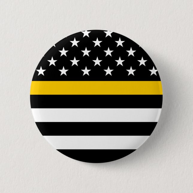 Thin Gold Line Flag (United States) Knapp (Framsida)