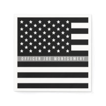 Thin Grått Line American Flagga Pension Party