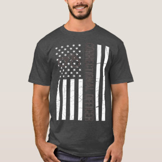 Thin Grått Line CO American Flagga Premium T Shirt