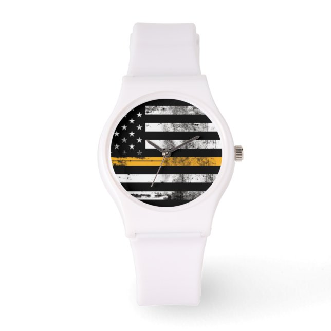 Thin Guld Line Flagga Dispatcher Women's Watch Armbandsur (Framsida)