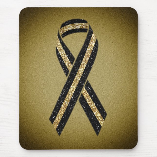 Thin Guld Line Glitter Ribbon Musmatta (Framsidan)