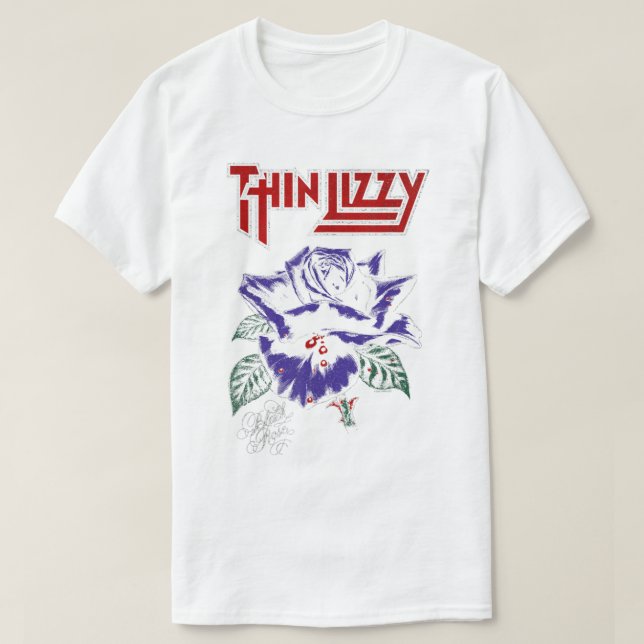 Thin Lizzy Black Ro Färg T Shirt (Design framsida)