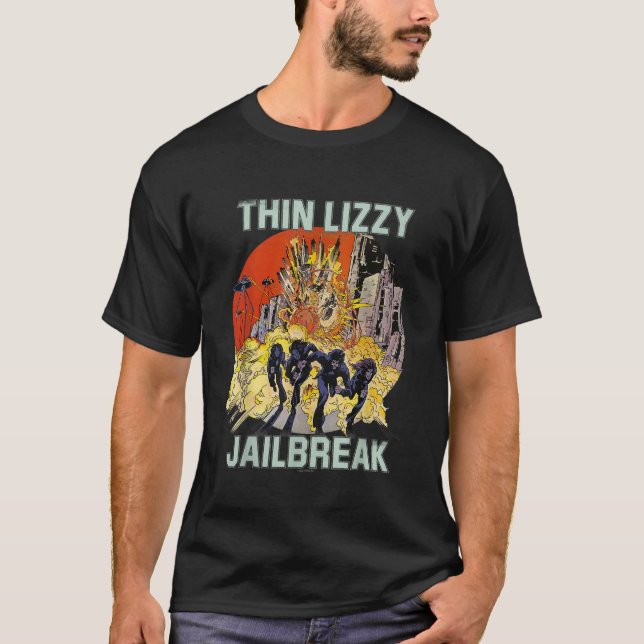 Thin Lizzy Jailbroke Explosion T Shirt (Framsida)