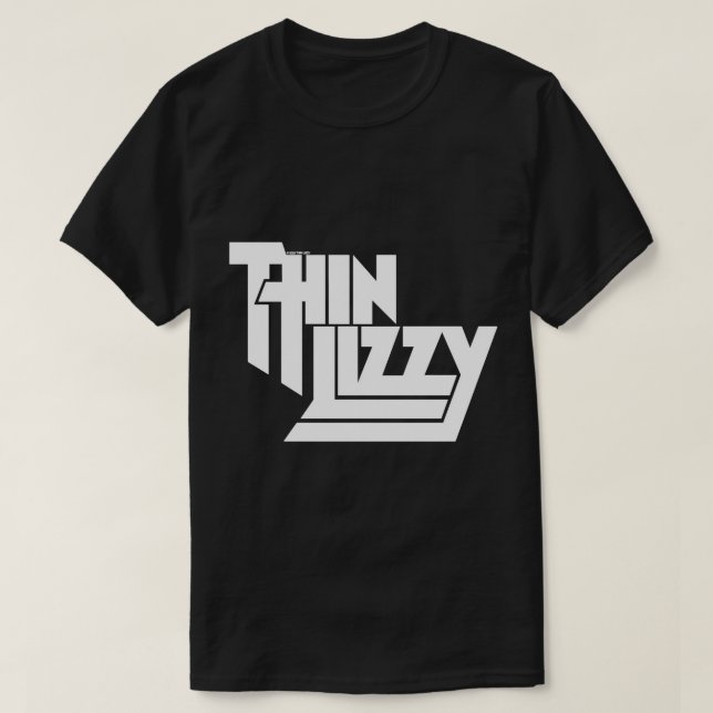 Thin Lizzy€"White Stacks Logotyp Pullover Hoodie" T Shirt (Design framsida)