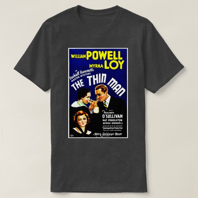 Thin Man 1934 T Shirt (Design framsida)