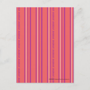 Thin Rand LtPink Vykort