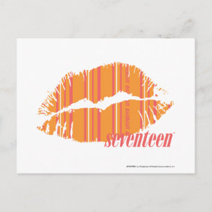 Thin Rand Orange Vykort