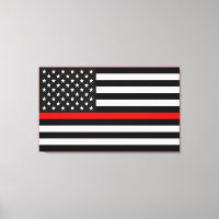 Thin Red Line American Flagga