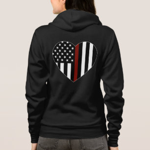 Thin Red Line American Flagga T Shirt