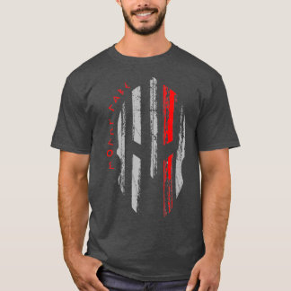 Thin Red Line Fire Firefighter Spartan Warrior T Shirt