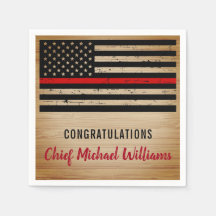 Thin Red Line Firefighter Fireman Pension