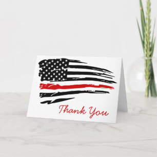 Thin Red Line Firefighter Tack Kort