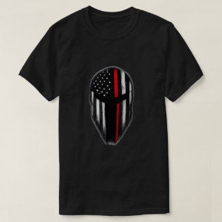 Thin Red Line Spartan Helmet T-Shirt