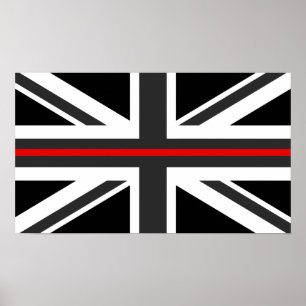Thin Red Line UK Flagga Poster