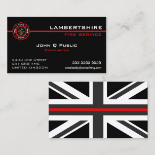 Thin Red Line UK Flagga Visitkort
