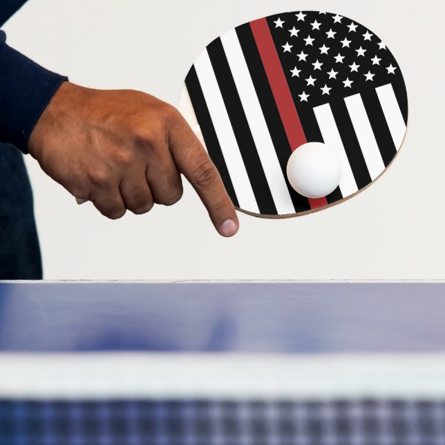 Thin Red Line USA flagga Firefighter Fire Departme Pingisracket (Insitu)