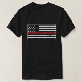 Thin Red Line USA flagga Firefighter Proud Mamma W T Shirt
