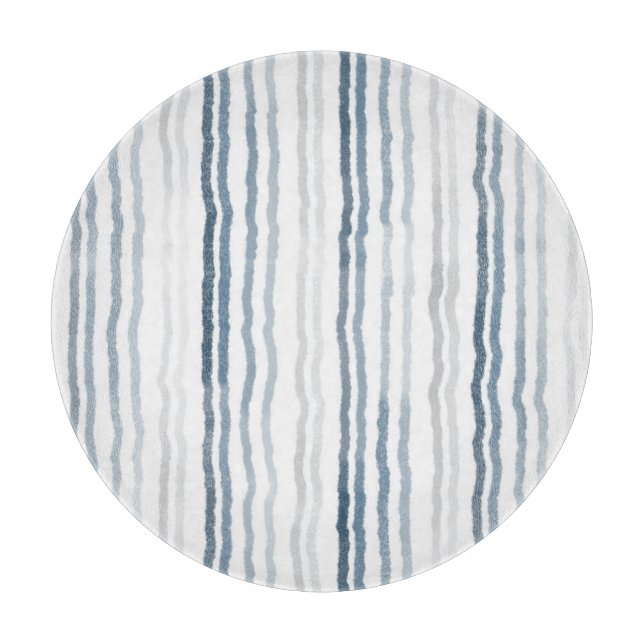 Thin Watercolor Stripes, Slate Blue, Gray, White (Framsidan)