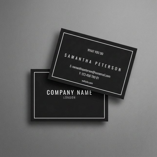 Thin White gräns Visitkort (Thin white border business card.)